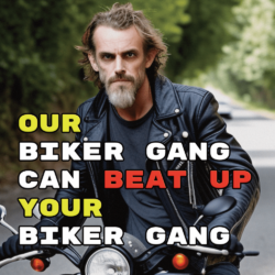 Our Biker Gang Can Beat Up Your Biker Gang